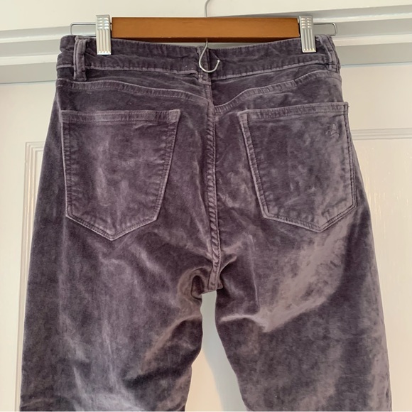 DL1961 Pants Womens 25 Silver Spring Velvet Florence Ankle Mid Rise Instasculpt - Picture 7 of 13